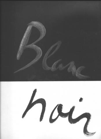 Catalogue de l'exposition Blanc et Noir 1990