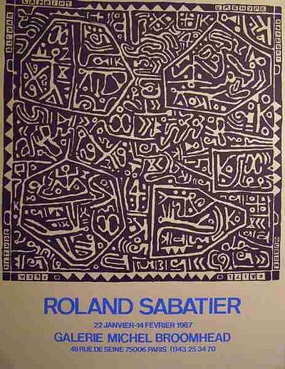 Roland Sabatier - Exposition Galerie Michel Broomhead