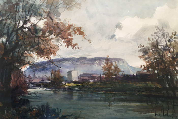 Fernand Herbo - Bord de rivière - 1952