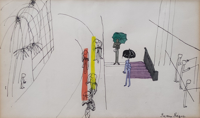 Suzanne Roger - Rue animée